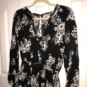 Floral Forever 21 Romper